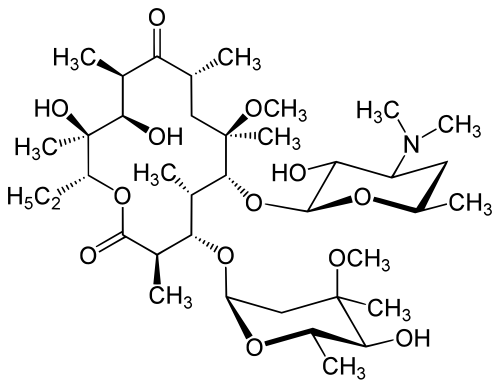 Klaricid (Clarithromycin) packaging or tablets