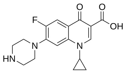Ciproxin (Ciprofloxacin) packaging or tablets