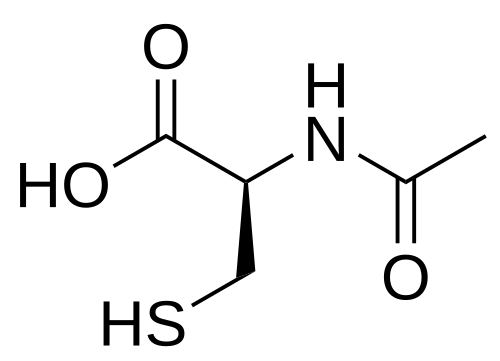 Mucolator (Acetylcysteine) packaging or tablets