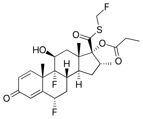 Flixotide (Fluticasone Propionate) packaging or tablets